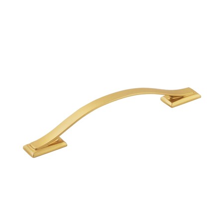 Hickory Hardware Dover Collection Pull 5-1/16 Inch 128mm Center to Center Brushed Golden Brass Finish H078772BGB